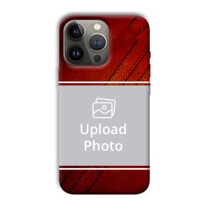 Solid Red Customized Printed Back Cover for Apple iPhone 13 Pro