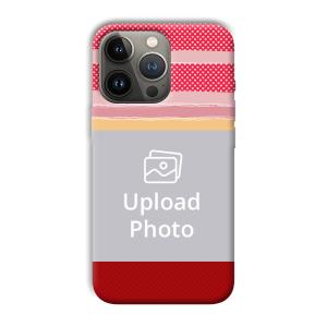 Red Pink Design Customized Printed Back Cover for Apple iPhone 13 Pro