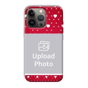 White Hearts Customized Printed Back Cover for Apple iPhone 13 Pro