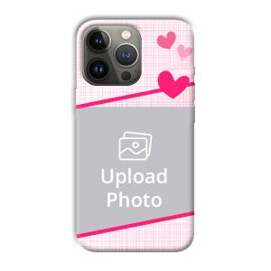 Pink Check Customized Printed Back Cover for Apple iPhone 13 Pro