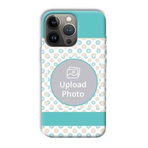 Blue Flowers Customized Printed Back Cover for Apple iPhone 13 Pro Max