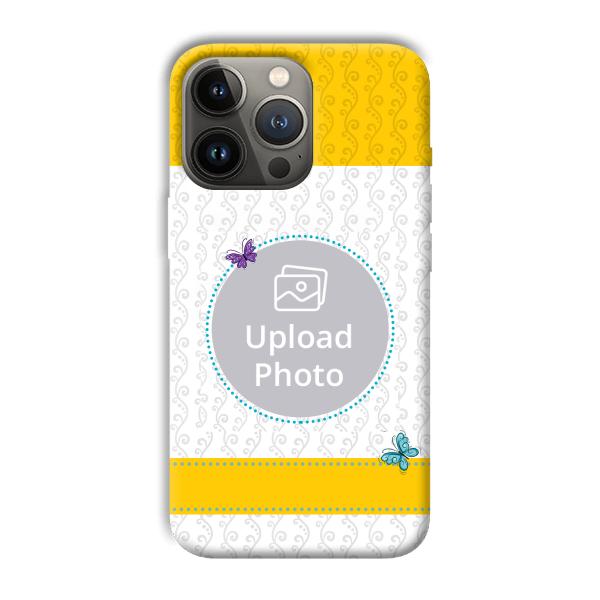 Butterflies & Yellow Customized Printed Back Cover for Apple iPhone 13 Pro Max