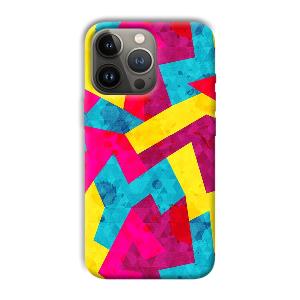 Pink Yellow Pattern Phone Customized Printed Back Cover for Apple iPhone 13 Pro Max