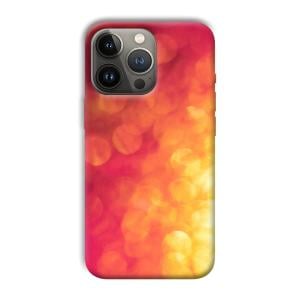 Red Orange Phone Customized Printed Back Cover for Apple iPhone 13 Pro