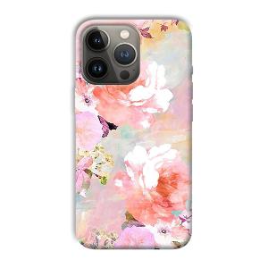 Floral Canvas Phone Customized Printed Back Cover for Apple iPhone 13 Pro