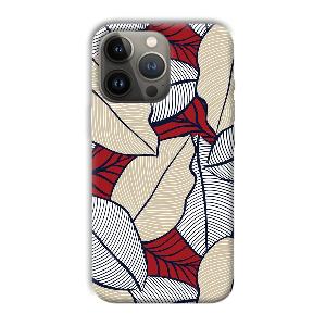 Leafy Pattern Phone Customized Printed Back Cover for Apple iPhone 13 Pro