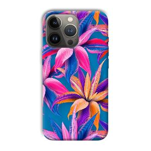 Aqautic Flowers Phone Customized Printed Back Cover for Apple iPhone 13 Pro