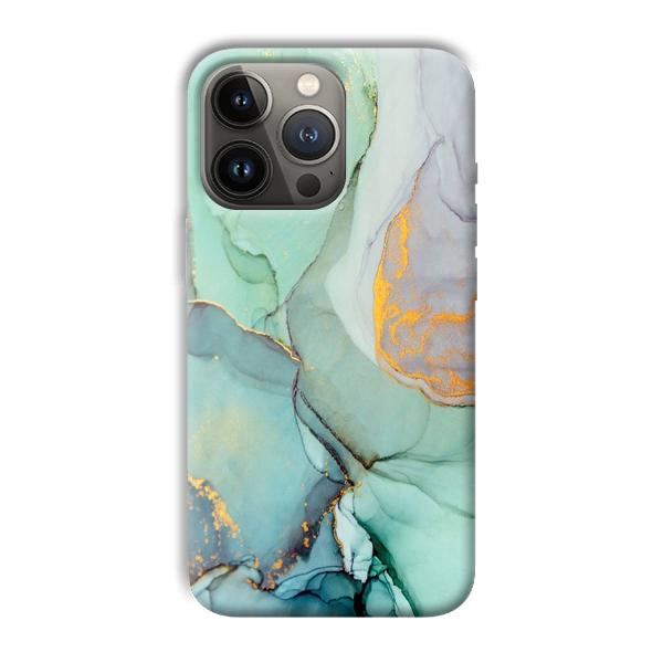 Green Marble Phone Customized Printed Back Cover for Apple iPhone 13 Pro