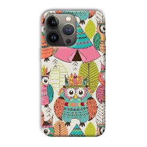 Fancy Owl Phone Customized Printed Back Cover for Apple iPhone 13 Pro