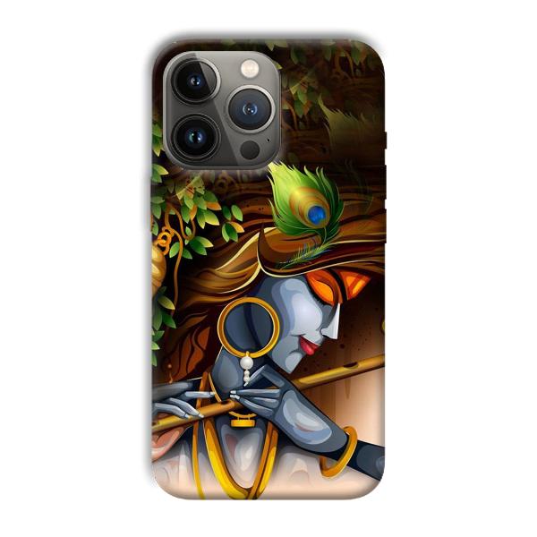Krishna & Flute Phone Customized Printed Back Cover for Apple iPhone 13 Pro Max