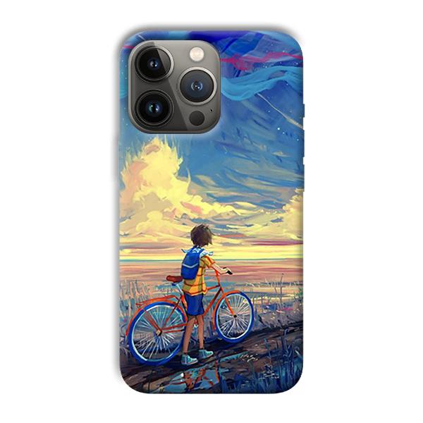 Boy & Sunset Phone Customized Printed Back Cover for Apple iPhone 13 Pro Max