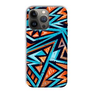 Zig Zag Pattern Phone Customized Printed Back Cover for Apple iPhone 13 Pro Max