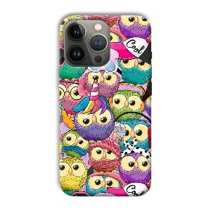 Colorful Owls Phone Customized Printed Back Cover for Apple iPhone 13 Pro Max