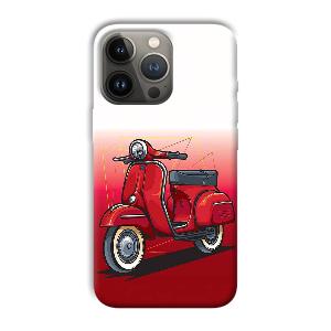 Red Scooter Phone Customized Printed Back Cover for Apple iPhone 13 Pro