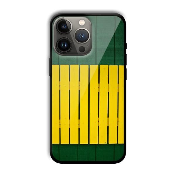 Yellow Fence Customized Printed Glass Back Cover for Apple iPhone 13 Pro Max