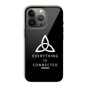 Everything is Connected Customized Printed Glass Back Cover for Apple iPhone 13 Pro Max