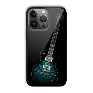 Neon Guitar Customized Printed Glass Back Cover for Apple