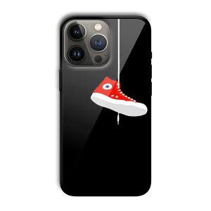 Red Sneaker Customized Printed Glass Back Cover for Apple iPhone 13 Pro