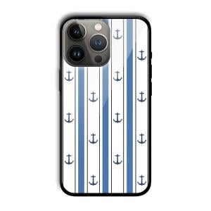 Sailor Anchors Customized Printed Glass Back Cover for Apple iPhone 13 Pro