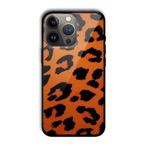 Retro Orange Customized Printed Glass Back Cover for Apple