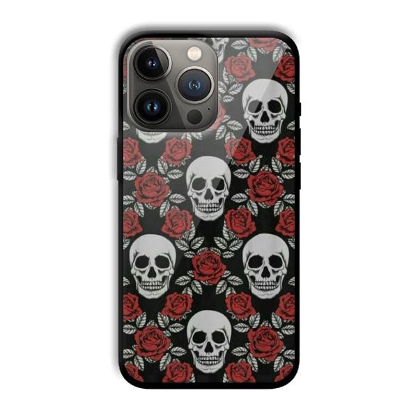 Red Skull Customized Printed Glass Back Cover for Apple iPhone 13 Pro Max
