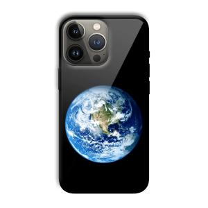 Floating Earth Customized Printed Glass Back Cover for Apple iPhone 13 Pro