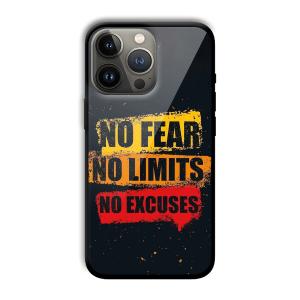 No Fear Customized Printed Glass Back Cover for Apple iPhone 13 Pro Max