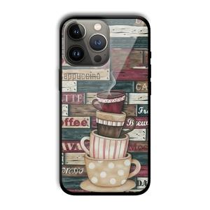 Coffee Design Customized Printed Glass Back Cover for Apple