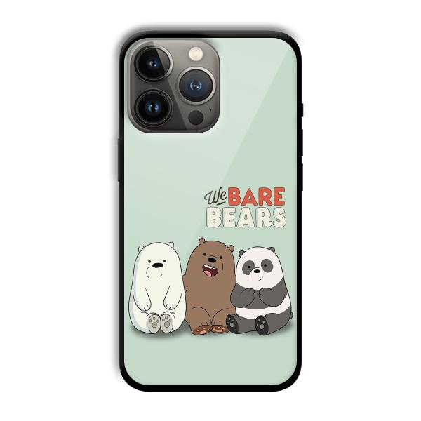 We Bare Bears Customized Printed Glass Back Cover for Apple iPhone 13 Pro Max