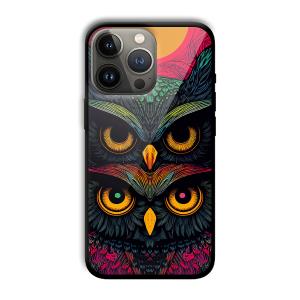 2 Owls Customized Printed Glass Back Cover for Apple