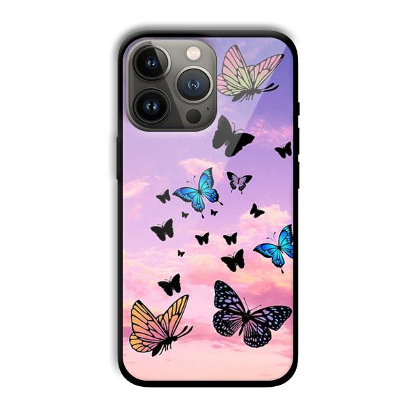 Butterflies Customized Printed Glass Back Cover for Apple