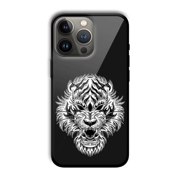 Angry Lion Customized Printed Glass Back Cover for Apple