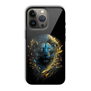 Golden Lion Customized Printed Glass Back Cover for Apple iPhone 13 Pro