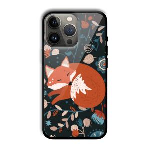 Sleepy Fox Customized Printed Glass Back Cover for Apple iPhone 13 Pro