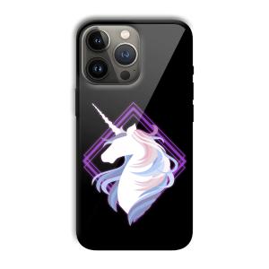 Unicorn Customized Printed Glass Back Cover for Apple