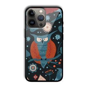 Blue Owl Customized Printed Glass Back Cover for Apple