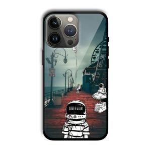 Little Astronaut Customized Printed Glass Back Cover for Apple