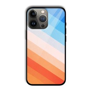 Colorful Stripes Customized Printed Glass Back Cover for Apple iPhone 13 Pro