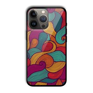 Curved Colors Customized Printed Glass Back Cover for Apple iPhone 13 Pro