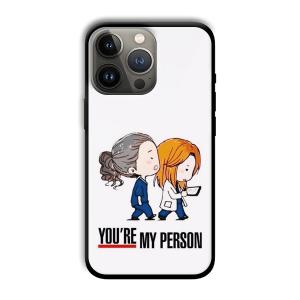 You are my person Customized Printed Glass Back Cover for Apple