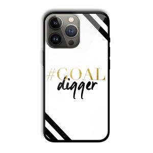 Goal Digger Customized Printed Glass Back Cover for Apple