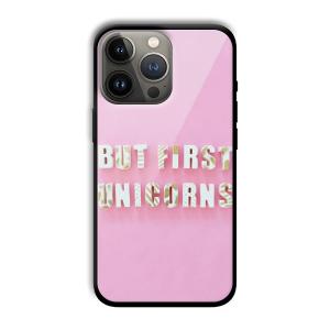 Unicorns Customized Printed Glass Back Cover for Apple