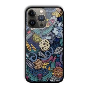 Space Graffiti Customized Printed Glass Back Cover for Apple iPhone 13 Pro Max