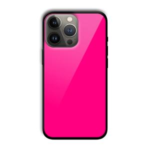 Neon Pink Customized Printed Glass Back Cover for Apple iPhone 13 Pro Max