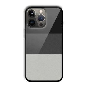 Shades of Grey Customized Printed Glass Back Cover for Apple