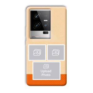 Orange Background Customized Printed Back Cover for iQOO 11 5G
