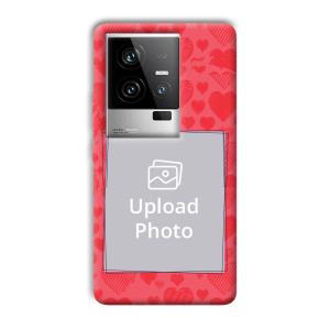 Red Hearts Customized Printed Back Cover for iQOO 11 5G