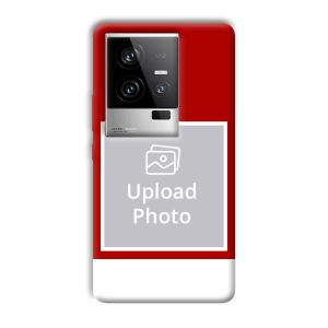 Red & White Customized Printed Back Cover for iQOO 11 5G