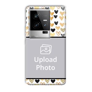 Small Hearts Customized Printed Back Cover for iQOO 11 5G