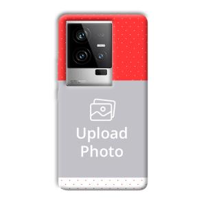 Red White Customized Printed Back Cover for iQOO 11 5G